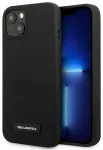 Karl Lagerfeld KLHCP13SSLMP1K iPhone 13 mini 5,4" must Silicone Plaque k&otilde;va &uuml;mbris