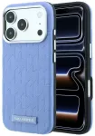 Karl Lagerfeld Grained Mono Resin Logo telefoni &uuml;mbris MagSafe toega iPhone 17 Pro Max | iPhone 18 Pro Max sinine