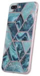 Fusion Geometric Marble telefoni &uuml;mbris iPhone 11 Pro sinine