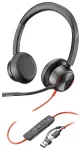 Poly Blackwire 8225 8X225AA juhtmega stereo USB-C peakomplekt Microsoft Teams must