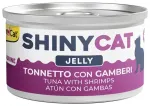Konservtoit kassidele &ndash; Gimborn SHINYCAT JELLY TUNA WITH SHRIMPS 70g