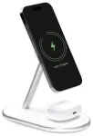 Puro Mag Station 2-in-1 juhtmevaba laadija | Qi | &Uuml;hildub MagSafe'iga | valge