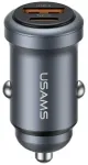 USAMS CC322 autolaadija | 30W | USB-A, USB-C | hall
