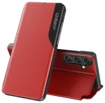 Eco Leather View raamatut&uuml;&uuml;pi telefoni &uuml;mbris alusega Samsung Galaxy S25+ punane