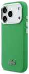 Lacoste Iconic Petit Pique Metal Logo telefoni &uuml;mbris MagSafe toega iPhone 17 Pro roheline