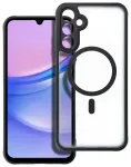 Full Matte Mag telefoni &uuml;mbris MagSafe toega Samsung Galaxy A15 4G (A155) must