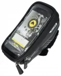 WILDMAN traveling bag for bike handlebars with zipper 1L (4 "- 7") E1 black