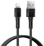 REMAX LEYA SERIES RC-C093 andmeedastus- ja laadimiskaabel | USB-A kuni Lightning | 12W | must