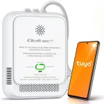 Qoltec Sertifitseeritud maagaasi ja vingugaasi (CO) lekkeandur | CH4 | CO | NG | Tuya | Wi-Fi | 85dB alarm | LED
