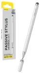 Blavec passiivne mahtuvuslik puutepliiats Passive Stylus Pen BPS-02 Universaalne 2 in 1 (BPS02-UW) valge