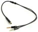 Gembird 2 x 3.5mm Combo Male - 3.5mm Mic|Audio Metal