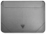 Guess Sleeve GUCS16PSATLG 16" srebrny |silver Saffiano Triangle Logo