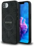 Case Guess 4G Ring Classic Logo MagSafe for iPhone 16e black