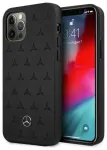 Mercedes MEHCP12LPSQBK iPhone 12 Pro Max 6,7" must k&otilde;va &uuml;mbris &bdquo;Leather Stars Pattern&ldquo;