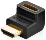 Ugreen 20110 HDMI 2.0 Isane - HDMI Emane &Uuml;laosa 90 kraadi nurga all (Type A) adapter 4K toega
