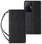 Fusion Magnet Strap telefoni &uuml;mbris rihmaga Samsung Galaxy A23 5G (A236) must