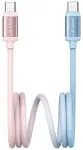 USAMS SJ756 andmeedastus- ja laadimiskaabel | USB-C kuni USB-C | 60W | 1.2m | sinine