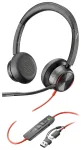 Poly Blackwire 8225 8X223AA juhtmega stereo USB-C peakomplekt must