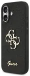 Guess PU Fixed Glitter 4G Metal Logo Case &uuml;mbris iPhone 17 jaoks, must