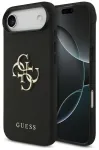 Guess Grained Big 4G & Classic Logo telefoni&uuml;mbris iPhone 17 Air jaoks, must