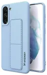 Wozinsky Kickstand Case Silicone Case with Stand Samsung Galaxy S21+ 5G Light Blue