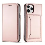 Magnet Card raamatut&uuml;&uuml;pi telefoni &uuml;mbris aluse ja iPhone 12 Pro Max roosa