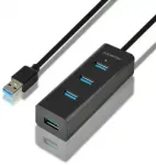 Axagon HUE-S2BL USB-jaotur | USB-A kuni 4x USB 3.0