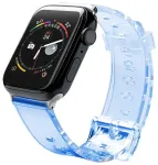 Fusion Accessories Fusion Light nutikella rihm Apple Watch 2/3/4/5/6/7/SE (42/44/45 mm) jaoks | silikoonist | sinine