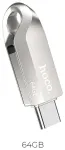 M&auml;lupulk 64GB USB 3.0 (USB A + USB C) Hoco UD8 nikkel