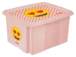 Karp kaanega 15L Karolina &ldquo;Emoji Hearts&rdquo; 38x29.5x20.5cm roosa