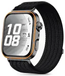 Tech-Protect Nylon nutikella rihm Huawei Watch Fit 3/4/4 Pro/5/5 Pro jaoks | nailonist | must