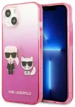 Karl Lagerfeld KLHCP13STGKCP iPhone 13 mini 5,4" k&otilde;va kate, roosa gradient Ikonik Karl & Choupette