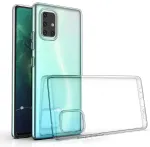 Clear 2 mm telefoni &uuml;mbris Samsung Galaxy A71 (A715) l&auml;bipaistev