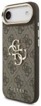 Guess PU Leather 4G Metal Logo Gold Frame &uuml;mbris iPhone Air Pruun