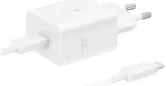Samsung T4511 reisilaadija | 45W | PD | USB-C | USB-C kuni USB-C kaabliga komplektis | valge
