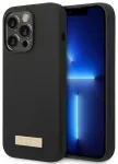 Guess GUHMP14XSBPLK iPhone 14 Pro Max 6,7" czarny|black hard case Silicone Logo Plate MagSafe