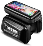 WILDMAN traveling bag for bike frame with zipper 1,2L (4"-7") E6S black