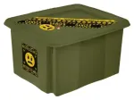 Karp kaanega 15L Karolina &ldquo;Emoji Danger&rdquo; 38x29.5x20.5cm oliivroheline