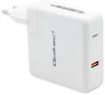 Qoltec GaN FAST reisilaadija | 108W | GaN | USB-C | valge