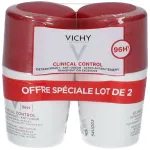 Vichy Clinical Control rulltv&otilde;tja deodorant-antiperspirant 96 h 2x50 ml