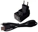 Prestigio HKA01105021-XE v&otilde;rgulaadija + Micro USB kaabel tahvelarvutile / telefonile / GPS-navigatsioonile 5V 2.1A Black Bulk