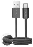 Puro Fabrik 2.0 andmete edastamise ja laadimise kaabel | USB-A kuni USB-C | 10W | 1.5m | roheline