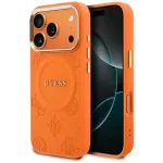 Guess Peony Hot Stamp telefoni&uuml;mbris MagSafe toega iPhone 17 Pro oranž