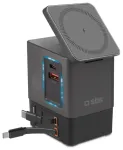 SBS Power Dock 6-in-1 juhtmevaba laadija | 65W | MagSafe, USB-C | must | koos USB-C kaabliga