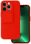 Camshield Soft telefoni &uuml;mbris iPhone 13 Pro Max punane (kaamera kaitsega)