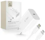 Tech-Protect NC20W reisilaadija | 20W | PD | USB-C | USB-C kuni Lightning kaabliga komplektis | valge