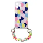 Color Chain Case telefoni &uuml;mbris keti ripatsiga Samsung Galaxy A72 4G (A725) mitmev&auml;rviline (disain 1)