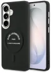 Karl Lagerfeld Embossed RSG Logo telefoni &uuml;mbris alusega ja MagSafe toega ja Samsung Galaxy S26 (S942) must