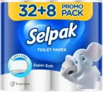 Tualettpaber SELPAK, 3 kihti, 18.6 meetrit, 140 lehte, 40 rulli