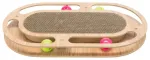 M&auml;nguasi kassidele : Trixie Scratching cardboard with toys, wood, catnip, 46 &times; 4 &times; 25 cm